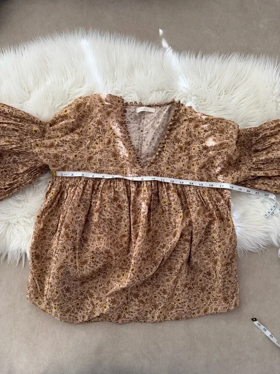 DÔEN Thistle Top in the Jaipur Mustard Floral print size small - Picture 7 of 9